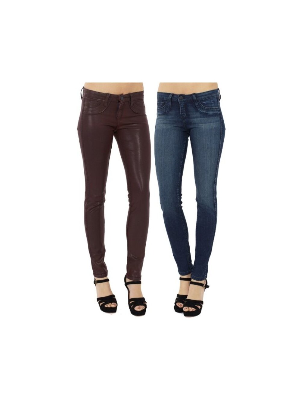 BLEULAB Curve Legging Jeans Azurite Brick Reversible NWT Size 24